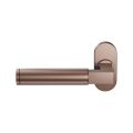 GPF Bouwbeslag Anastasius GPF2080.A2-04 L Kuri deurkruk gatdeel op ovaal rozet 70x32 mm linkswijzend Bronze blend GPF2080A20200-04