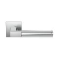 GPF Bouwbeslag RVS GPF2082.02R Kuri deurkruk gatdeel op vierkant rozet 50x50x8 mm rechtswijzend RVS geborsteld GPF2082090300-02