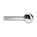 GPF Bouwbeslag RVS GPF3025.00L Horo duo deurkruk gatdeel op rond rozet 50x8 mm linkswijzend RVS gepolijst GPF302549-090200-00
