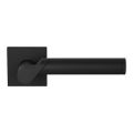 GPF Bouwbeslag ZwartWit GPF3025.61-02 Horo deurkruk op vierkant rozet 50x8 mm zwart GPF3025610100-02