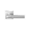 GPF Bouwbeslag RVS GPF3042.02R Hipi Deux+ deurkruk gatdeel op vierkant rozet 50x50x8 mm rechtswijzend RVS geborsteld GPF3042090300-02
