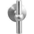 GPF Bouwbeslag RVS GPF3045.09-00L/R Hipi kruiskruk gatdeel op rond rozet RVS 50x8 mm links-rechtswijzend RVS geborsteld GPF3045090200-00