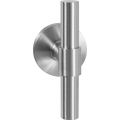 GPF Bouwbeslag RVS GPF3046.09-00L/R Hipi Deux deurkruk gatdeel op rond rozet RVS 50x8 mm links-rechtswijzend RVS geborsteld GPF3046090200-00