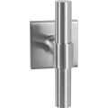 GPF Bouwbeslag RVS GPF3046.02L Hipi Deux kruiskruk op vierkant rozet 50x50x8 mm linkswijzend RVS geborsteld GPF3046090200-02