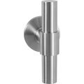 GPF Bouwbeslag RVS GPF3047.09-00L/R Hipi Deux+ kruiskruk gatdeel op rond rozet RVS 50x8 mm links-rechtswijzend RVS geborsteld GPF3047090200-00