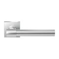 GPF Bouwbeslag RVS GPF3052.02R Hipi Deux+ deurkruk gatdeel op vierkant rozet 50x50x8 mm rechtswijzend RVS geborsteld GPF3052090300-02