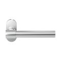 GPF Bouwbeslag RVS GPF3052.04R Hipi Deux+ deurkruk gatdeel op ovaal rozet 70x32x10 mm rechtswijzend RVS geborsteld GPF3052090300-04