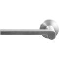 GPF Bouwbeslag RVS GPF3105.00L Tinga deurkruk gatdeel op rond rozet 50x8 mm linkswijzend RVS geborsteld GPF3105090200-00