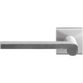 GPF Bouwbeslag RVS GPF3105.02L Tinga deurkruk gatdeel op vierkant rozet 50x50x8 mm linkswijzend RVS geborsteld GPF3105090200-02