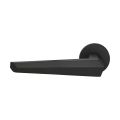 GPF Bouwbeslag ZwartWit GPF3112.61-00L Rua deurkruk gatdeel op rond rozet 50x8 mm linkswijzend zwart GPF3112610200-00
