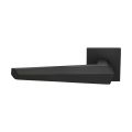 GPF Bouwbeslag ZwartWit GPF3112.61-02L Rua deurkruk gatdeel op vierkant rozet 50x8 mm linkswijzend zwart GPF3112610200-02