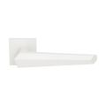 GPF Bouwbeslag ZwartWit GPF3112.62-02R Rua deurkruk gatdeel op vierkant rozet 50x8 mm rechtswijzend wit GPF3112620300-02