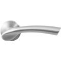 GPF Bouwbeslag RVS GPF3125.00R Tango deurkruk gatdeel op rond rozet 50x8 mm rechtswijzend RVS geborsteld GPF3125090300-00