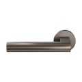 GPF Bouwbeslag Anastasius GPF3145.A1-00L/R Umu deurkruk gatdeel op rond rozet 50x8 mm links-rechtswijzend Dark blend GPF3145A10200-00