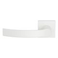 GPF Bouwbeslag ZwartWit GPF3155.62-02L Kokoru deurkruk gatdeel op vierkant rozet 50x8 mm linkswijzend wit GPF3155620200-02