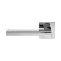 GPF Bouwbeslag RVS GPF3162.49-02L Raa deurkruk gatdeel op vierkant rozet 50x50x8 mm linkswijzend RVS gepolijst GPF3162490200-02