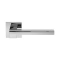GPF Bouwbeslag RVS GPF3162.49-02R Raa deurkruk gatdeel op vierkant rozet 50x50x8 mm rechtswijzend RVS gepolijst GPF3162490300-02