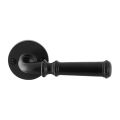 GPF Bouwbeslag Smeedijzer GPF6220.60-00 Meri deurkruk op rond rozet 53x5 mm smeedijzer zwart GPF6220600100-00