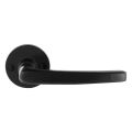 GPF Bouwbeslag Smeedijzer GPF6230.60-00 Eno deurkruk op rond rozet 53x5 mm smeedijzer zwart GPF6230600100-00