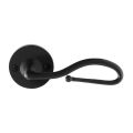 GPF Bouwbeslag Smeedijzer GPF6260.60-00R Lumi deurkruk gatdeel op rond rozet 53x5 mm rechtswijzend smeedijzer zwart GPF6260600300-00
