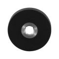 GPF Bouwbeslag ZwartWit 8100.00L/R rond click rozet 50x8 mm links-rechtswijzend zwart GPF810000200