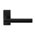 GPF Bouwbeslag ZwartWit GPF8210.61-01R Toi deurkruk gatdeel op rechthoekig rozet 70x32x10 mm rechtswijzend zwart GPF8210610300-01