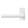 GPF Bouwbeslag ZwartWit GPF8212.62-01L Toi deurkruk gatdeel op rechthoekig rozet 70x32x10 mm linkswijzend wit GPF8212620200-01