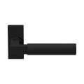 GPF Bouwbeslag ZwartWit GPF8213.61-01R Kuri deurkruk gatdeel op rechthoekig rozet 70x32x10 mm rechtswijzend zwart GPF8213610300-01