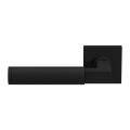 GPF Bouwbeslag ZwartWit GPF8213.61-02L Kuri deurkruk gatdeel op vierkant rozet 50x50x8 mm linkswijzend zwart GPF8213610200-02