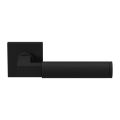 GPF Bouwbeslag ZwartWit GPF8213.61-02R Kuri deurkruk gatdeel op vierkant rozet 50x50x8 mm rechtswijzend zwart GPF8213610300-02