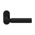 GPF Bouwbeslag ZwartWit GPF8213.61-04R Kuri deurkruk gatdeel op ovaal rozet 70x32x10 mm rechtswijzend zwart GPF8213610300-04