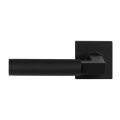 GPF Bouwbeslag ZwartWit 8213.61-02L Kuri deurkruk op vierkante rozet 50x50x8 mm linkswijzend zwart GPF8213610200-02