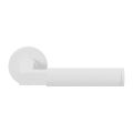 GPF Bouwbeslag ZwartWit GPF8214.62-00 Kuri deurkruk op rond rozet 50x8 mm wit GPF8214620100-00