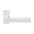 GPF Bouwbeslag ZwartWit GPF8214.62-01R Kuri deurkruk gatdeel op rechthoekig rozet 70x32x10 mm rechtswijzend wit GPF8214620300-01
