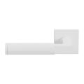 GPF Bouwbeslag ZwartWit GPF8214.62-02L Kuri deurkruk gatdeel op vierkant rozet 50x50x8 mm linkswijzend wit GPF8214620200-02