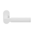 GPF Bouwbeslag ZwartWit GPF8214.62-04R Kuri deurkruk gatdeel op ovaal rozet 70x32x10 mm rechtswijzend wit GPF8214620300-04