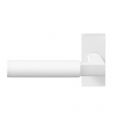 GPF Bouwbeslag ZwartWit 8214.62-01L Kuri deurkruk op rechthoekige rozet 70x32x10 mm linkswijzend wit GPF8214620200-01