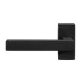 GPF Bouwbeslag ZwartWit GPF8216.61-01L Zaki+ deurkruk gatdeel op rechthoekig rozet 70x32x10 mm linkswijzend zwart GPF8216610200-01