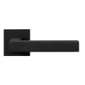 GPF Bouwbeslag ZwartWit GPF8216.61-02R Zaki+ deurkruk gatdeel op vierkant rozet 50x50x8 mm rechtswijzend zwart GPF8216610300-02