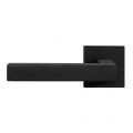 GPF Bouwbeslag ZwartWit 8216.61-02L Zaki+ deurkruk op vierkante rozet 50x50x8 mm linkswijzend zwart GPF8216610200-02