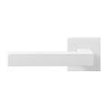 GPF Bouwbeslag ZwartWit GPF8218.62-02L Zaki+ deurkruk gatdeel op vierkant rozet 50x50x8 mm linkswijzend wit GPF8218620200-02