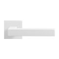 GPF Bouwbeslag ZwartWit GPF8218.62-02R Zaki+ deurkruk gatdeel op vierkant rozet 50x50x8 mm rechtswijzend wit GPF8218620300-02