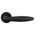 GPF Bouwbeslag ZwartWit GPF8220.61-00 Pepe deurkruk op rond rozet 50x8 mm zwart GPF8220610100-00