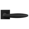 GPF Bouwbeslag ZwartWit GPF8220.61-02R Pepe deurkruk gatdeel op vierkant rozet 50x50x8 mm rechtswijzend zwart GPF8220610300-02