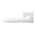 GPF Bouwbeslag ZwartWit GPF8222.62-02L Pepe deurkruk gatdeel op vierkant rozet 50x50x8 mm linkswijzend wit GPF8222620200-02