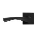 GPF Bouwbeslag ZwartWit GPF8225.61-02L Kino deurkruk gatdeel op vierkant rozet 50x50x8 mm linkswijzend zwart GPF8225610200-02