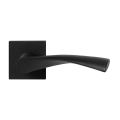 GPF Bouwbeslag ZwartWit GPF8225.61-02R Kino deurkruk gatdeel op vierkant rozet 50x50x8 mm rechtswijzend zwart GPF8225610300-02