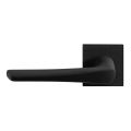GPF Bouwbeslag ZwartWit GPF8230.61-02L Tiki deurkruk gatdeel op vierkant rozet 50x50x8 mm linkswijzend zwart GPF8230610200-02