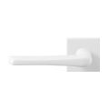GPF Bouwbeslag ZwartWit GPF8232.62-02L Tiki deurkruk gatdeel op vierkant rozet 50x50x8 mm linkswijzend wit GPF8232620200-02