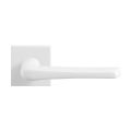 GPF Bouwbeslag ZwartWit GPF8232.62-02R Tiki deurkruk gatdeel op vierkant rozet 50x50x8 mm rechtswijzend wit GPF8232620300-02